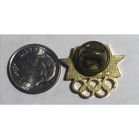 1984 Olympic,LA Summer Olympic Games ,Moving Star Logo Pin - Picture 2 of 2